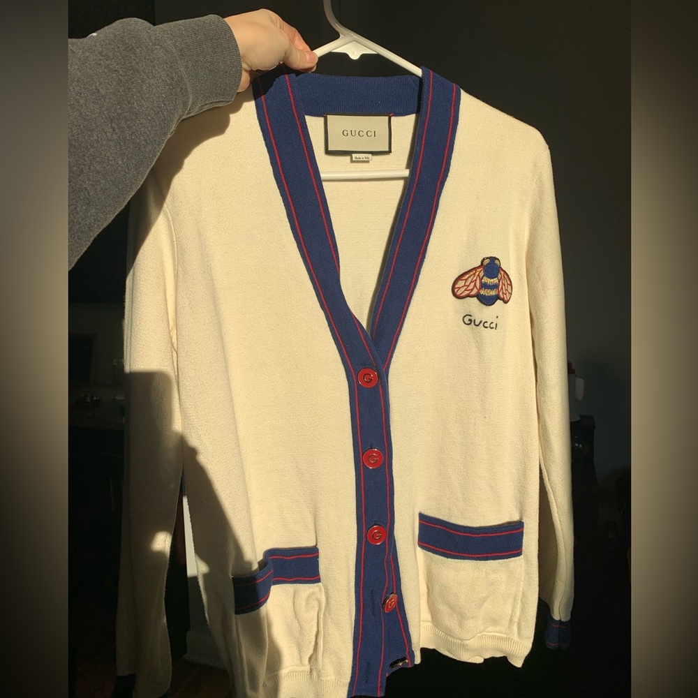 Gucci Bee Sweater Cardigan - High-End Luxury Original Gucci